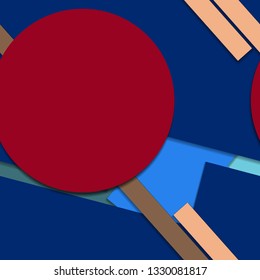 Flat material design - Creative vector trend seamless.