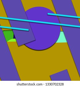 Flat material design - Creative vector trend seamless.