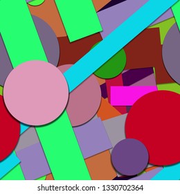 Flat material design - Creative vector trend seamless.