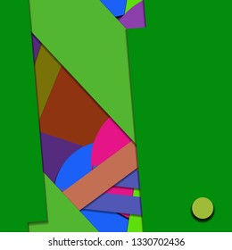 Flat material design - Creative vector trend seamless.