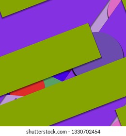 Flat material design - Creative vector trend seamless.