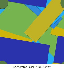 Flat material design - Creative vector trend seamless.