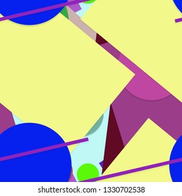 Flat material design - Creative vector trend seamless.