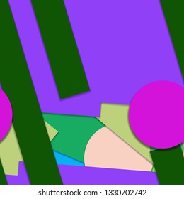 Flat material design - Creative vector trend seamless.