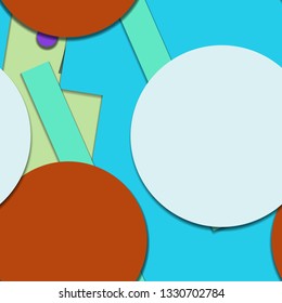 Flat material design - Creative vector trend seamless.