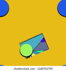 Flat material design - Creative vector trend seamless.