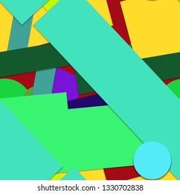 Flat material design - Creative vector trend seamless.