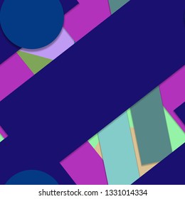 Flat material design - Creative vector trend seamless.