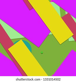 Flat material design - Creative vector trend seamless.