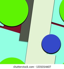 Flat material design - Creative vector trend seamless.