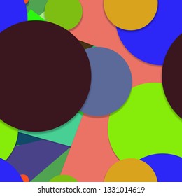 Flat material design - Creative vector trend seamless.