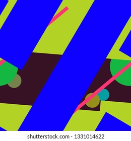 Flat material design - Creative vector trend seamless.