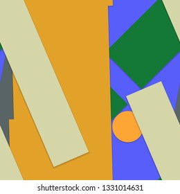 Flat material design - Creative vector trend seamless.