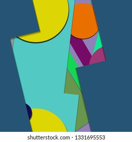 Flat material design - Creative vector trend seamless.