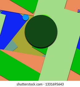 Flat material design - Creative vector trend seamless.