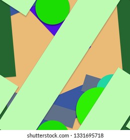 Flat material design - Creative vector trend seamless.