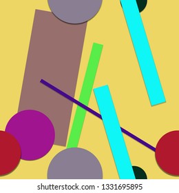 Flat material design - Creative vector trend seamless.