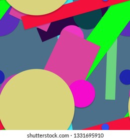 Flat material design - Creative vector trend seamless.