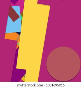 Flat material design - Creative vector trend seamless.