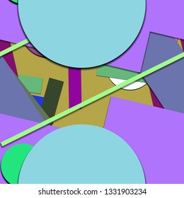 Flat material design - Creative vector trend seamless.