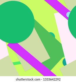 Flat material design - Creative vector trend seamless.