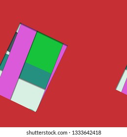 Flat material design - Creative vector trend seamless.