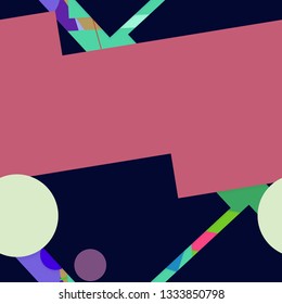 Flat material design - Creative vector trend seamless.