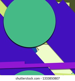 Flat material design - Creative vector trend seamless.