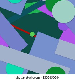 Flat material design - Creative vector trend seamless.