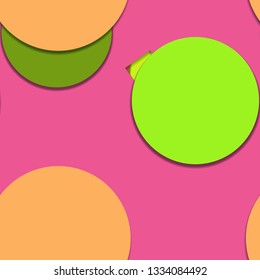 Flat material design - Creative vector trend seamless.