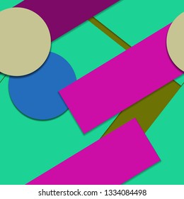 Flat material design - Creative vector trend seamless.