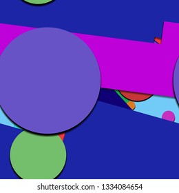 Flat material design - Creative vector trend seamless.