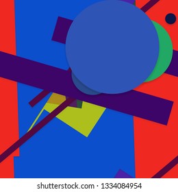 Flat material design - Creative vector trend seamless.