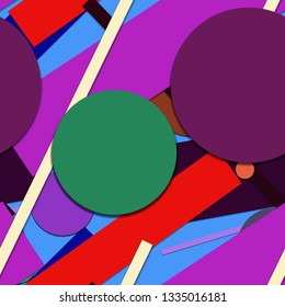 Flat material design - Creative vector trend seamless.