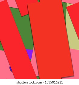 Flat material design - Creative vector trend seamless.