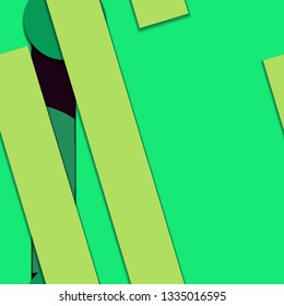 Flat material design - Creative vector trend seamless.