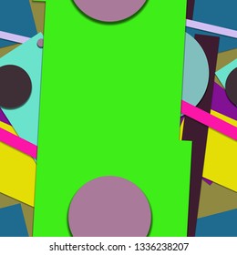 Flat material design - Creative vector trend seamless.