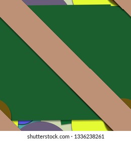 Flat material design - Creative vector trend seamless.