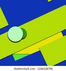 Flat material design - Creative vector trend seamless.