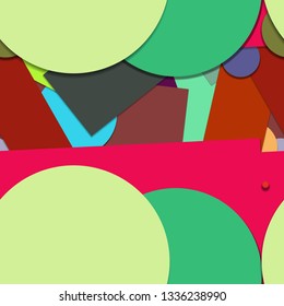 Flat material design - Creative vector trend seamless.