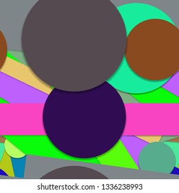 Flat material design - Creative vector trend seamless.