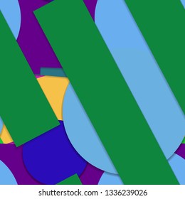 Flat material design - Creative vector trend seamless.