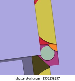 Flat material design - Creative vector trend seamless.