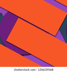 Flat material design - Creative vector trend seamless.