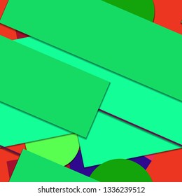Flat material design - Creative vector trend seamless.