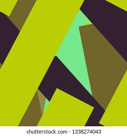 Flat material design - Creative vector trend seamless.