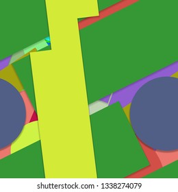 Flat material design - Creative vector trend seamless.