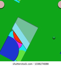 Flat material design - Creative vector trend seamless.