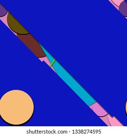 Flat material design - Creative vector trend seamless.