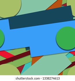 Flat material design - Creative vector trend seamless.